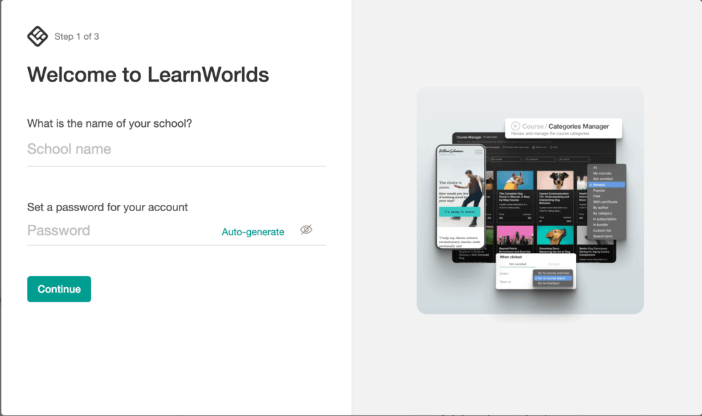Onboarding Setup Screenshot